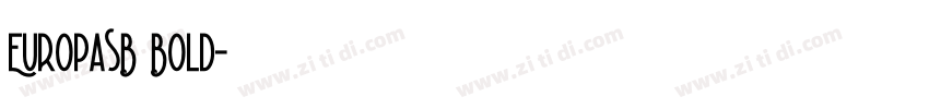 EuropaSB Bold字体转换